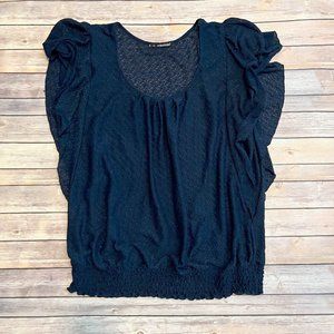 Maurices Elastic Waist Top - Navy